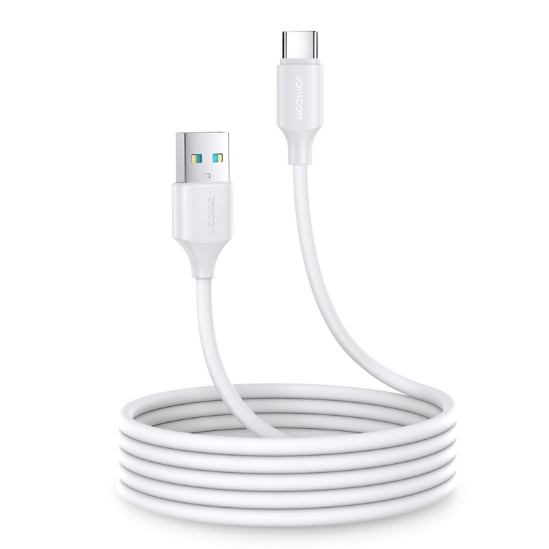 Joyroom ilgalaikis A9 serijos USB-A / USB-C 3A laidas 2 m - baltas