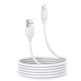 Joyroom Ilgalaikė serija A9 USB-A / Lightning 2,4A kabelis 2m - baltas