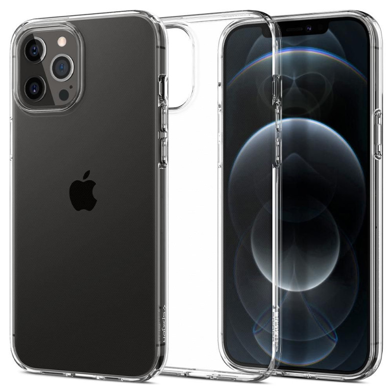 Spigen Liquid Crystal dėklas iPhone 12 / iPhone 12 Pro - skaidrus