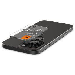 Spigen Glas.tR EZ Fit Optik Camera Protector iPhone 14 Pro / Pro Max / 15 Pro / Pro Max / 16 Pro / Pro Max - Juoda 2 vnt...