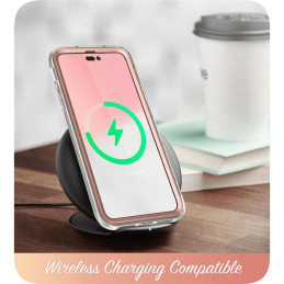 Supcase Cosmo dėklas iPhone 14 Pro - rožinis marmuras