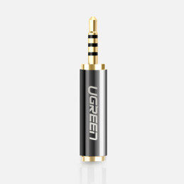 Ugreen garso adapterio jungtis 2,5 mm kištukinis lizdas 3,5 mm moteriškas juodas (20501)
