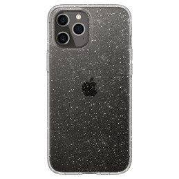 Spigen Liquid Crystal dėklas iPhone 12 / iPhone 12 Pro - skaidrus ir blizgantis