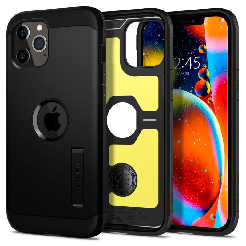Spigen Tough Armor dėklas iPhone 12 / iPhone 12 Pro - juodas