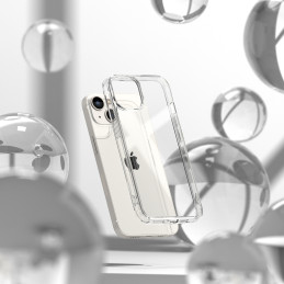 Ringke Fusion Matte dėklas iPhone 14 Plus, dangtelis geliniu rėmeliu, pilkas