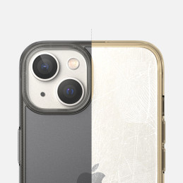 Ringke Fusion Matte dėklas iPhone 14 Plus, dangtelis geliniu rėmeliu, pilkas