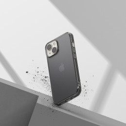 Ringke Fusion Matte dėklas iPhone 14 Plus, dangtelis geliniu rėmeliu, pilkas