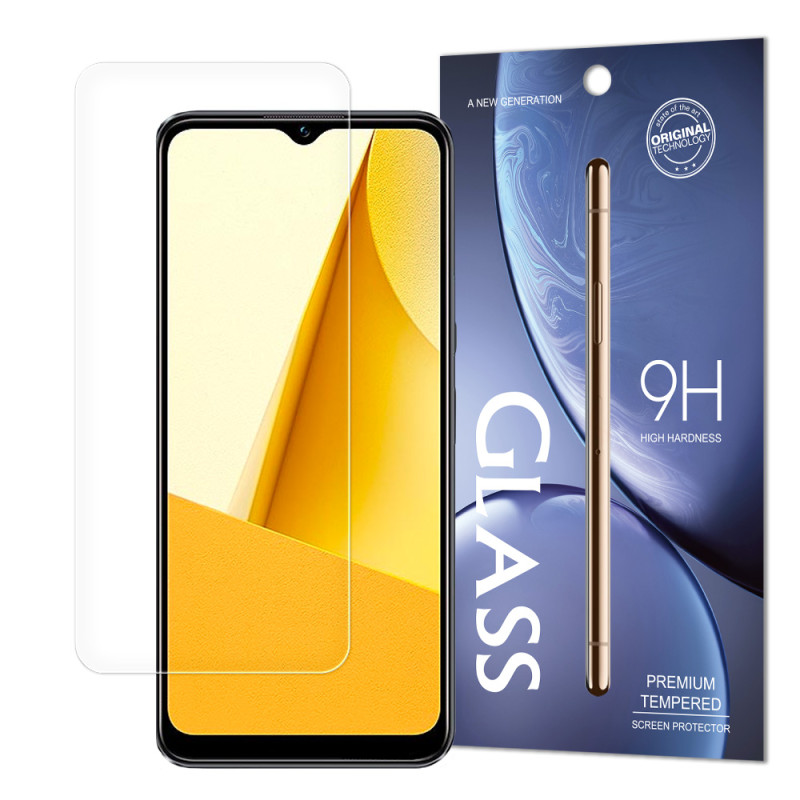 Grūdintas stiklas Vivo Y16 / Y02s grūdintas stiklas, kietumas 9H (pakuotė – vokas)
