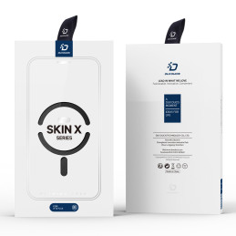 Dux Ducis Skin X Pro dėklas skirtas iPhone 14 Plus su MagSafe ir atvartu - juodas