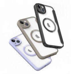 Dux Ducis Skin X Pro dėklas skirtas iPhone 14 Plus su MagSafe ir atvartu - smėlio spalvos
