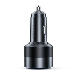 Choetech greitas automobilinis įkroviklis 130W 2xUSB-C + USB-A juodas (TC0011)