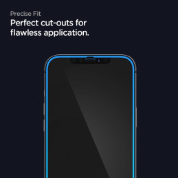 Spigen Glass FC grūdintas stiklas skirtas iPhone 12 Pro Max - juodas