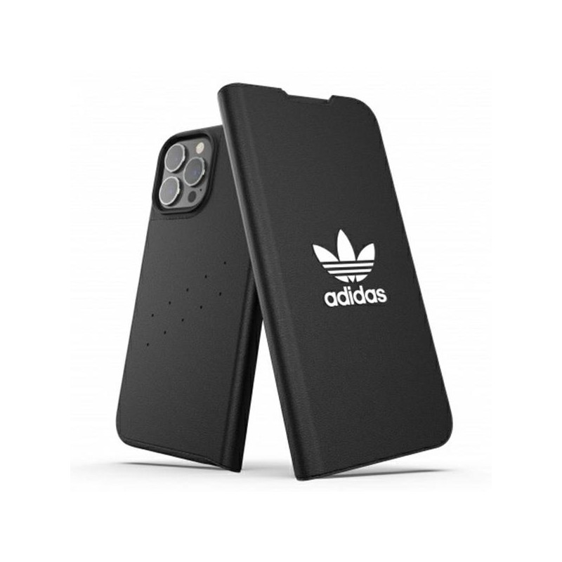 Adidas OR Booklet Case BASIC dėklas skirtas iPhone 13 Pro Max - juodai baltas