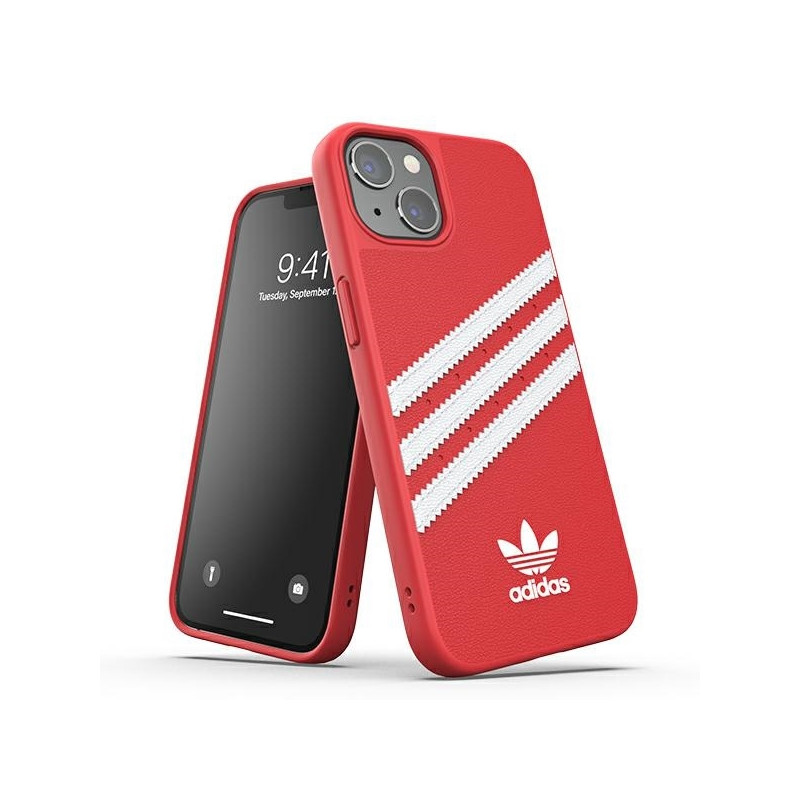 Adidas OR Molded Case PU, skirtas iPhone 13 Pro / iPhone 13 - raudonas