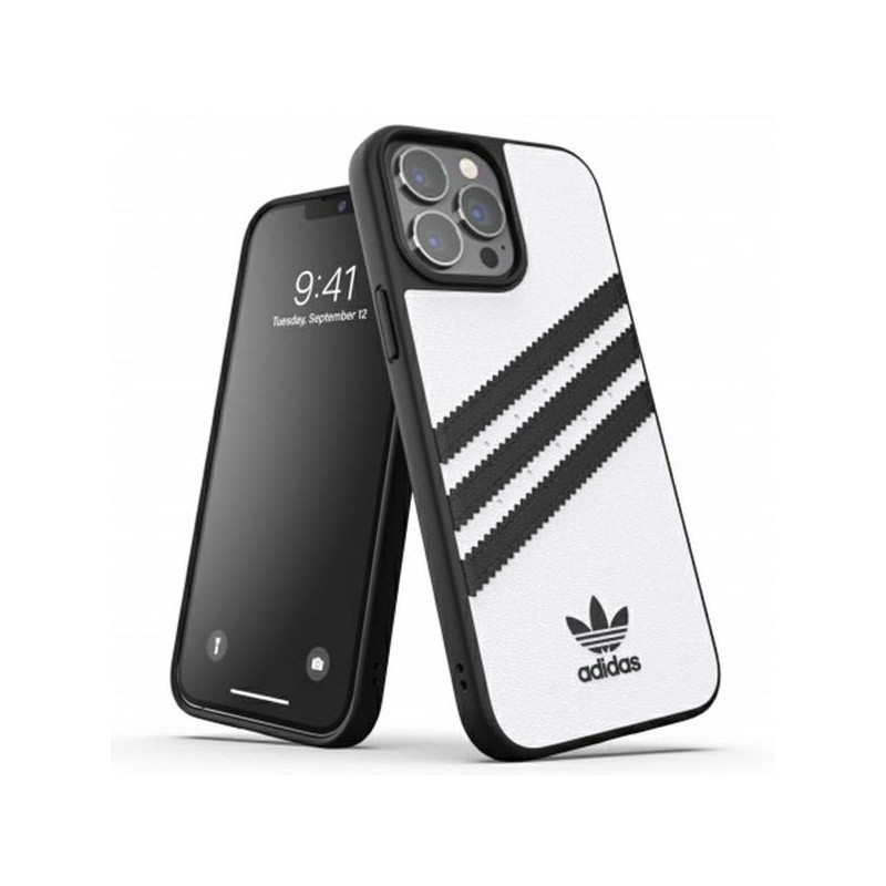Adidas OR Molded Case PU, skirtas iPhone 13 Pro Max - baltas