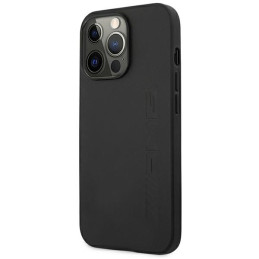 AMG Leather Hot Stamped dėklas, skirtas iPhone 14 Pro Max - juodas