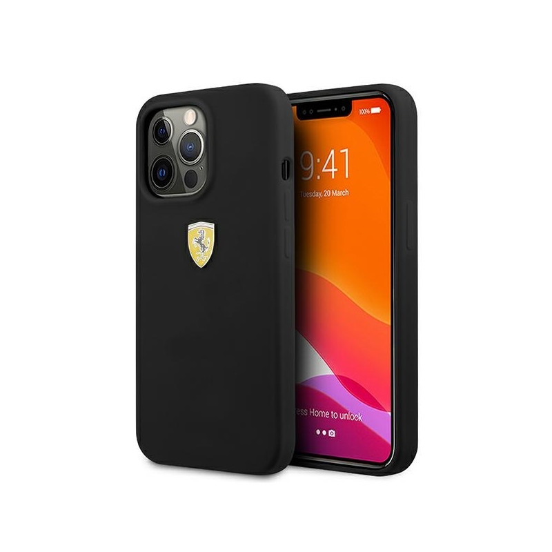 Ferrari silikoninis dėklas iPhone 13 Pro / iPhone 13 - juodas