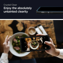 Spigen Glass FC grūdintas stiklas skirtas iPhone 12 / iPhone 12 Pro - juodas