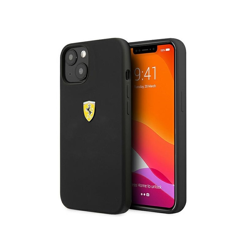 Ferrari silikoninis dėklas iPhone 13 - juodas