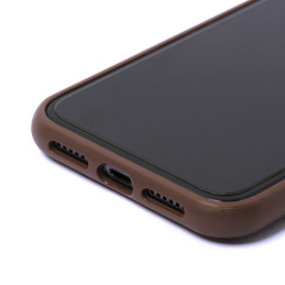 Guess 4G Big Metal Logo dėklas, skirtas iPhone 11 / Xr - rudas