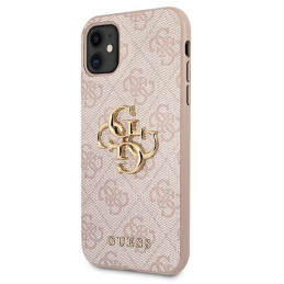 Guess 4G Big Metal Logo dėklas, skirtas iPhone 11 / Xr - rožinis