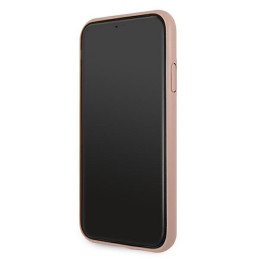 Guess 4G Big Metal Logo dėklas, skirtas iPhone 11 / Xr - rožinis