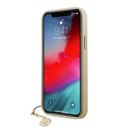 Guess 4G Charms Collection dėklas, skirtas iPhone 12 Pro Max - rudas