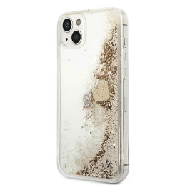 Guess Glitter Charms dėklas iPhone 14 Plus - auksinis