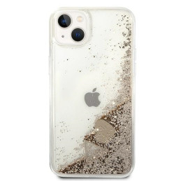 Guess Glitter Charms dėklas iPhone 14 Plus - auksinis