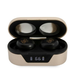 Guess TWS Bluetooth ausinės + dokas - auksinės spalvos