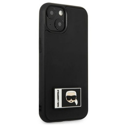 Karl Lagerfeld Ikonik Patch dėklas iPhone 13 - juodas