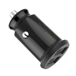 Baseus grūdų automobilinis įkroviklis CCALL-ML01 mini įkroviklis 2x USB-A 3.1A - juodas
