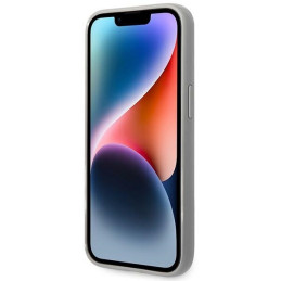 Karl Lagerfeld Monogram Vaivos spalvos dėklas iPhone 14 Plus - sidabrinis