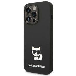 Karl Lagerfeld Silicone Choupette Body dėklas iPhone 14 Pro Max - juodas