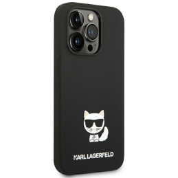 Karl Lagerfeld Silicone Choupette Body dėklas iPhone 14 Pro Max - juodas