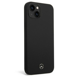 Mercedes Silicone Line dėklas iPhone 14 - juodas