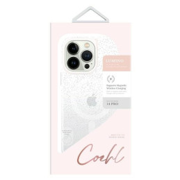 Uniq Coehl Lumino dėklas, skirtas iPhone 14 Pro - sidabrinis