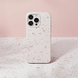 UNIQ Coehl Terrazzo dėklas iPhone 14 Pro - smėlio
