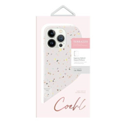 UNIQ Coehl Terrazzo dėklas iPhone 14 Pro - smėlio