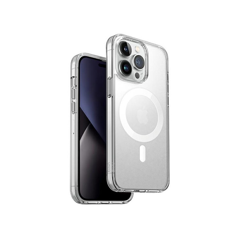 UNIQ LifePro Xtreme Magclick įkrovimo dėklas, skirtas iPhone 14 Pro - skaidrus