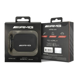 AMG Silicone Big Logo dėklas, skirtas AirPods Pro - juodas