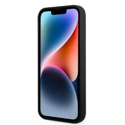 Karl Lagerfeld Silicone RSG dėklas iPhone 14 Plus - juodas