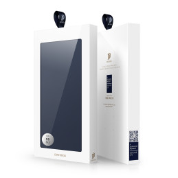 Dux Ducis Skin Pro dėklas, skirtas Samsung Galaxy S23 dangteliu su atvartu kortelės piniginės stovu mėlynas