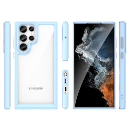 „Oper Space“ dėklas, skirtas Samsung Galaxy S23 Ultra, dangtelis lanksčiu rėmeliu, mėlynas