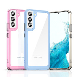 „Oper Space“ dėklas, skirtas Samsung Galaxy S23+, dangtelis lanksčiu rėmeliu, mėlynas