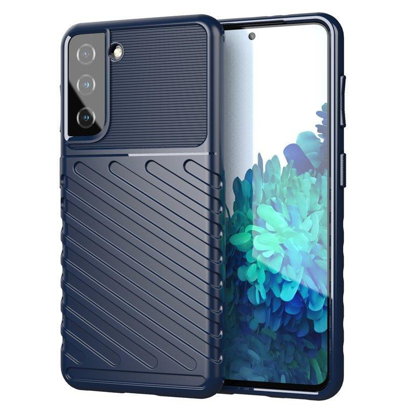 Thunder Dėklas Samsung Galaxy A14 5G silikoniniu šarvuotu dangteliu mėlynas