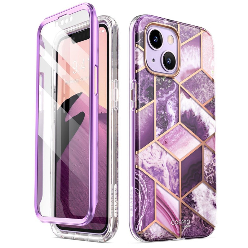 Supcase Cosmo dėklas iPhone 14 Plus - rožinis marmuras