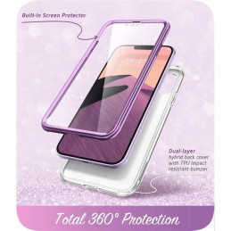 Supcase Cosmo dėklas iPhone 14 Plus - rožinis marmuras