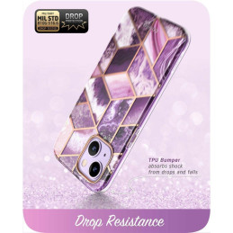 Supcase Cosmo dėklas iPhone 14 Plus - rožinis marmuras