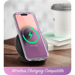 Supcase Cosmo dėklas iPhone 14 Plus - rožinis marmuras